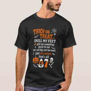 Funny Halloween Meme Men Women Kids Six Seven 67 T-Shirt