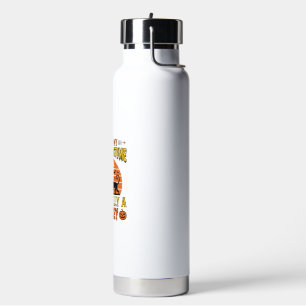 Funny Halloween Monkey Human Costume Shirt Design_ Water Bottle