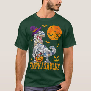 Funny Halloween Monster Tr Mummy Dinosaur Pumpkin  T-Shirt