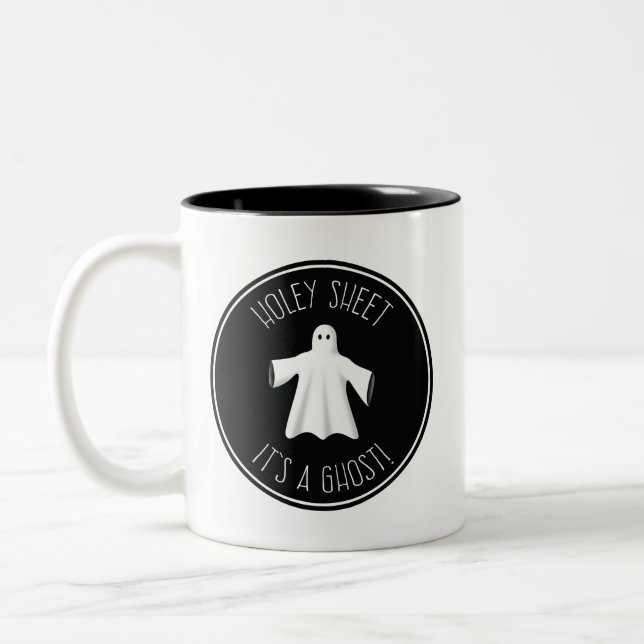 Funny Halloween Mug - Holey Sheet It's A Ghost (Left)