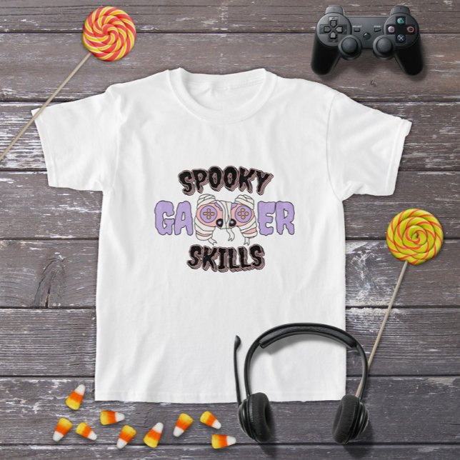 Funny Halloween Mummy Video Gamer Controller T-Shirt (Creator Uploaded)