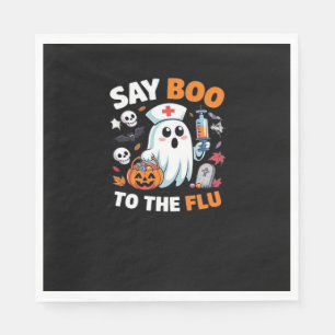 Funny Halloween Nurse Ghost T-Shirt – “Say Boo to  Napkin
