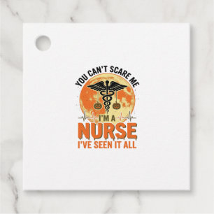 Funny Halloween Nurse Vintage Medical Design_1 Favour Tags