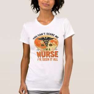 Funny Halloween Nurse Vintage Medical Design_1 T-Shirt