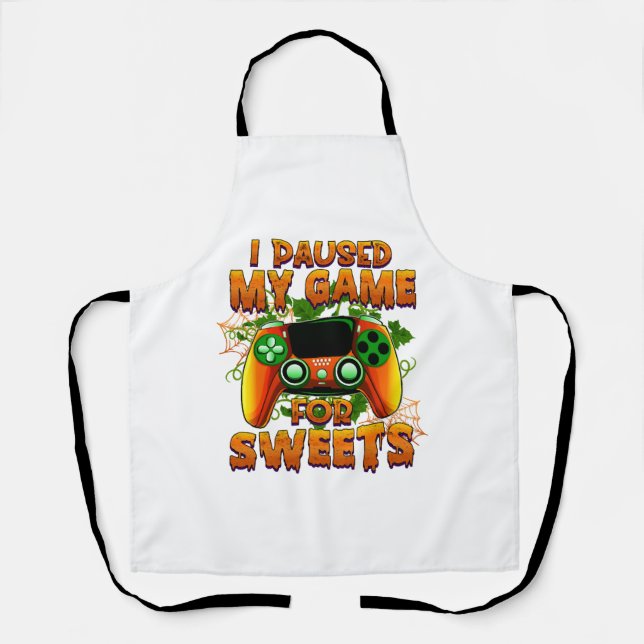 Funny Halloween Outfit for Gamer - Cool Halloween Apron (Front)