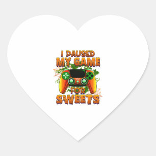 Funny Halloween Outfit for Gamer - Cool Halloween Heart Sticker