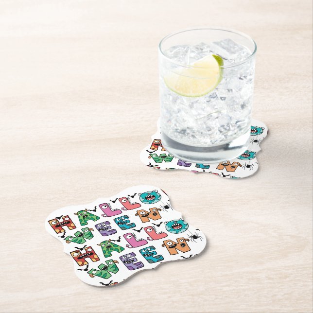 Funny Halloween Paper Coaster (Insitu)