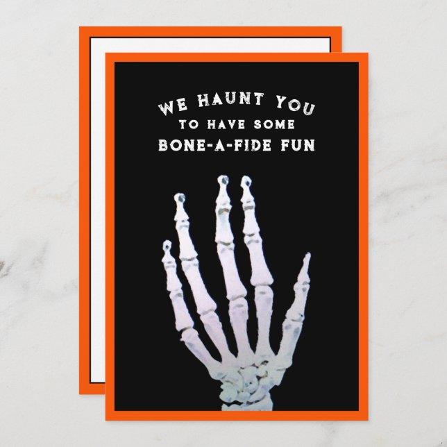 Funny Halloween Party Invitation (Front/Back)