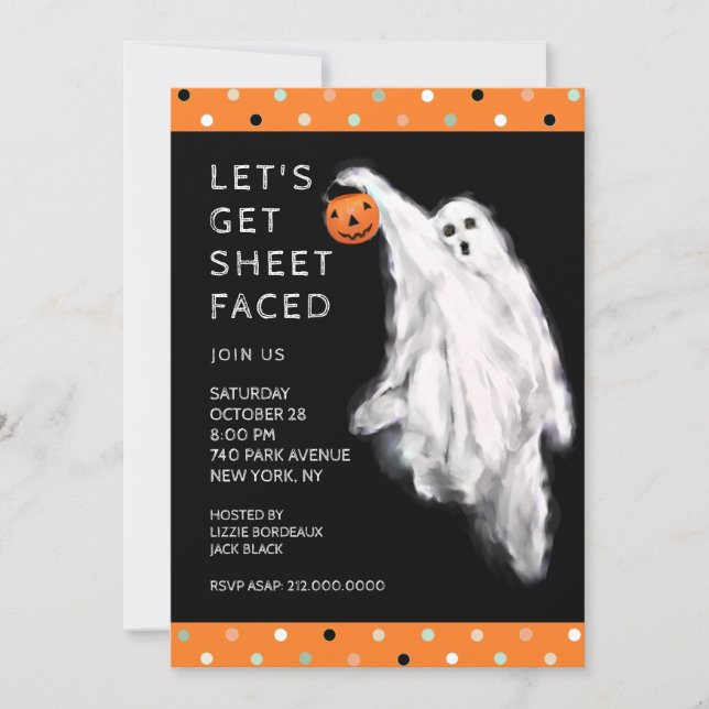 Funny Halloween Party Invitation (Front)