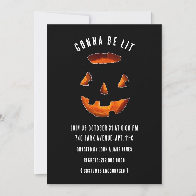Funny Halloween Party Invitations (Front)