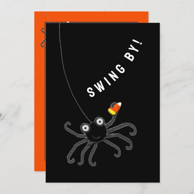 Funny Halloween Party Invitations (Front/Back)