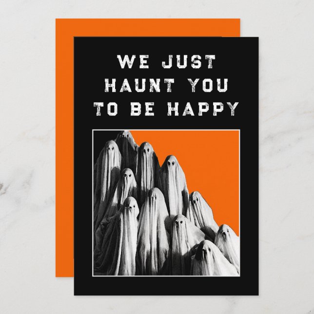 Funny Halloween Party Invitations (Front/Back)