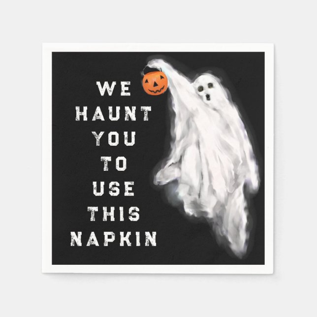 Funny Halloween Party Napkin (Front)