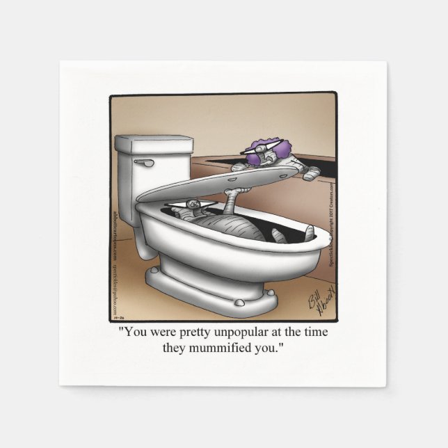 Funny Halloween Party Napkins (Front)