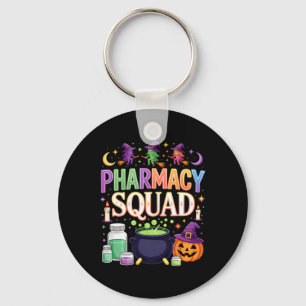 Funny Halloween Pills Pharmacy Squad Shirt Pharmac Key Ring