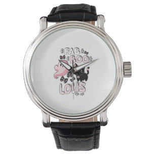 Funny Halloween Pink Ghost Spooktacular Cat Fab BO Watch