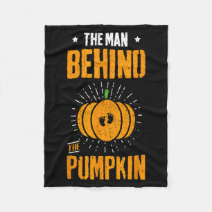 Funny Halloween Pregnancy Shirt The Man Behind The Fleece Blanket