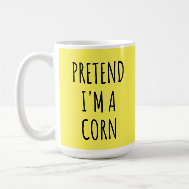 Funny Halloween - Pretend I'm a Corn    Coffee Mug (Left)