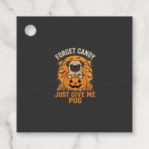 Funny Halloween Pug Candy Design_1 Favour Tags