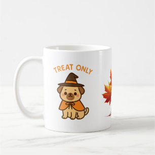 Funny Halloween Pug Witch Coffee Mug