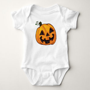 Funny Halloween Pumpkin Baby Bodysuit
