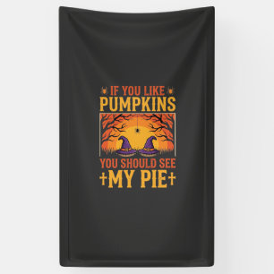 Funny Halloween Pumpkin Pie Witch Design_1 Banner