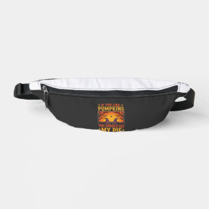 Funny Halloween Pumpkin Pie Witch Design_1 Bum Bags