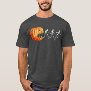 Funny Halloween Pumpkin Skeletons Jack O Lantern T-Shirt