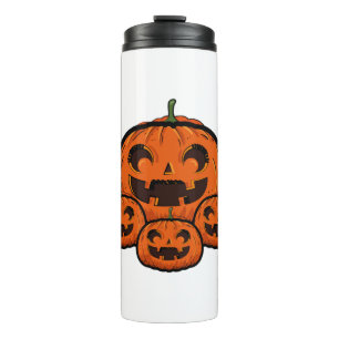 Funny Halloween Pumpkin, Spooky Halloween Thermal Tumbler