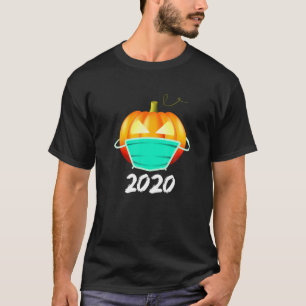 Funny Halloween Pumpkin Wearing A Mask 2020 Jackol T-Shirt