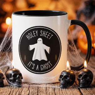 Funny Halloween Pun Mug - Holey Sheet It's A Ghost
