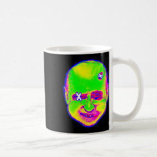 Funny Halloween Putin Clown 1980s Retro Art Ukrain Coffee Mug