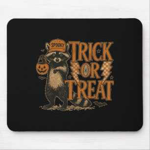 Funny Halloween Racoon Costume Meme Trick Or Fera Mouse Pad