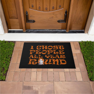 funny halloween saying doormat