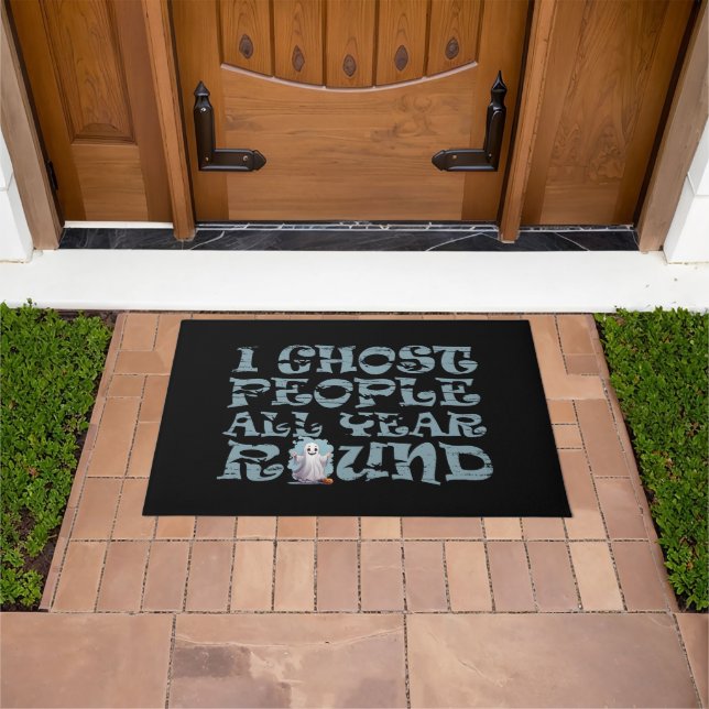 funny halloween saying doormat (Outdoor)