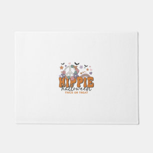 Funny Halloween saying Hippie Halloween Doormat