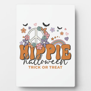 Funny Halloween saying Hippie Halloween Plaque