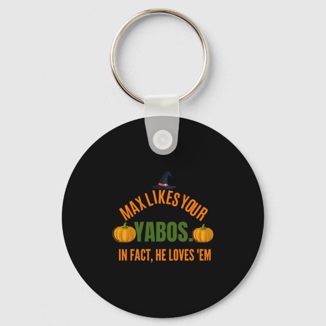 Funny halloween saying key ring (Front)
