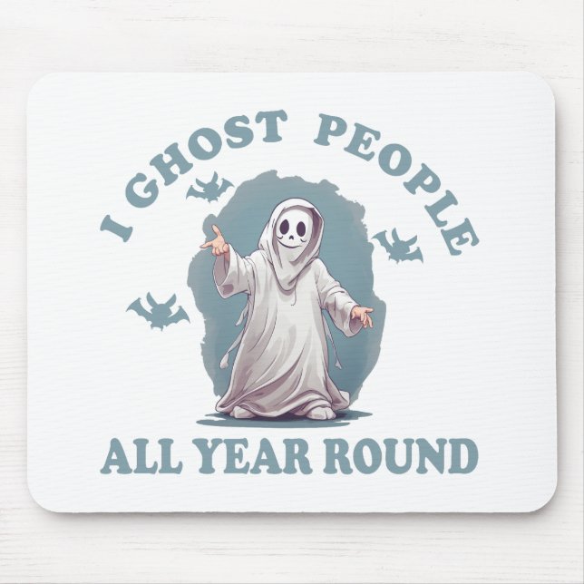 funny halloween saying mouse pad (Front)