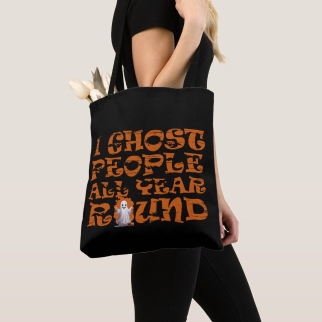 funny halloween saying tote bag (Close Up)