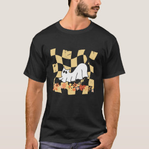 Funny Halloween Seasonal Autumn Fall Stretching Ca T-Shirt