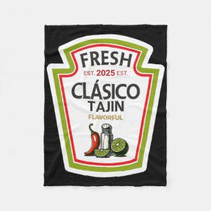 Funny Halloween Shirt 2025 Gift Clico Tajin Spicy Fleece Blanket