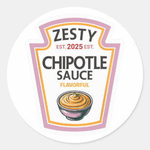 Funny Halloween Shirt 2025 Gift Zesty Chipotle Sau Classic Round Sticker