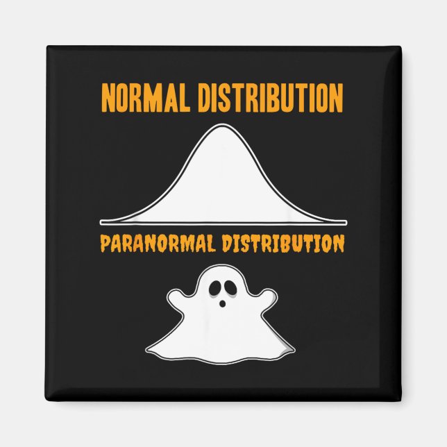 FUNNY HALLOWEEN SHIRT - Math Statistics Joke Gift Magnet (Front)