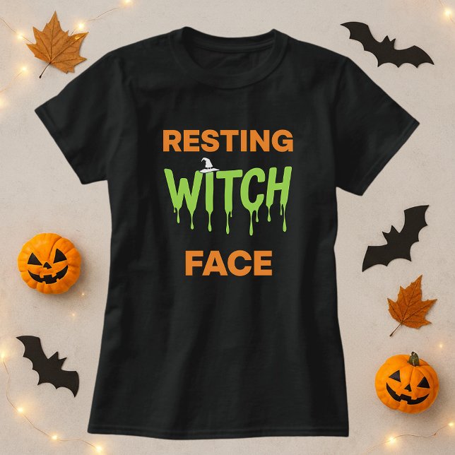 Funny Halloween Shirt; Resting Witch Face Pun  T-Shirt (Creator Uploaded)