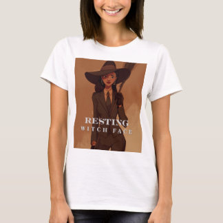 Funny Halloween Shirt – Resting Witch Face T-Shirt