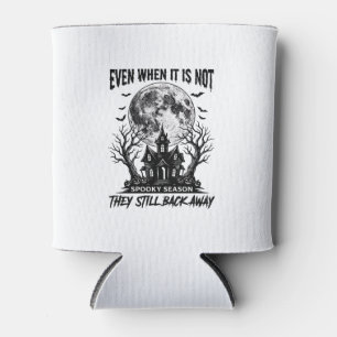 Funny Halloween Shirt Spooky Season Run Away Desig Can Cooler