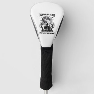 Funny Halloween Shirt Spooky Season Run Away Desig Golf Head Cover