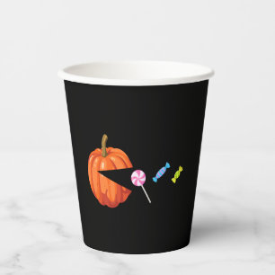Funny Halloween Shirts For Women Kids Men Pumpkin Paper Cups