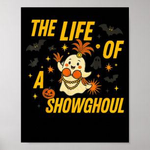 Funny Halloween Showghoul Ghost Costume Party Desi Poster